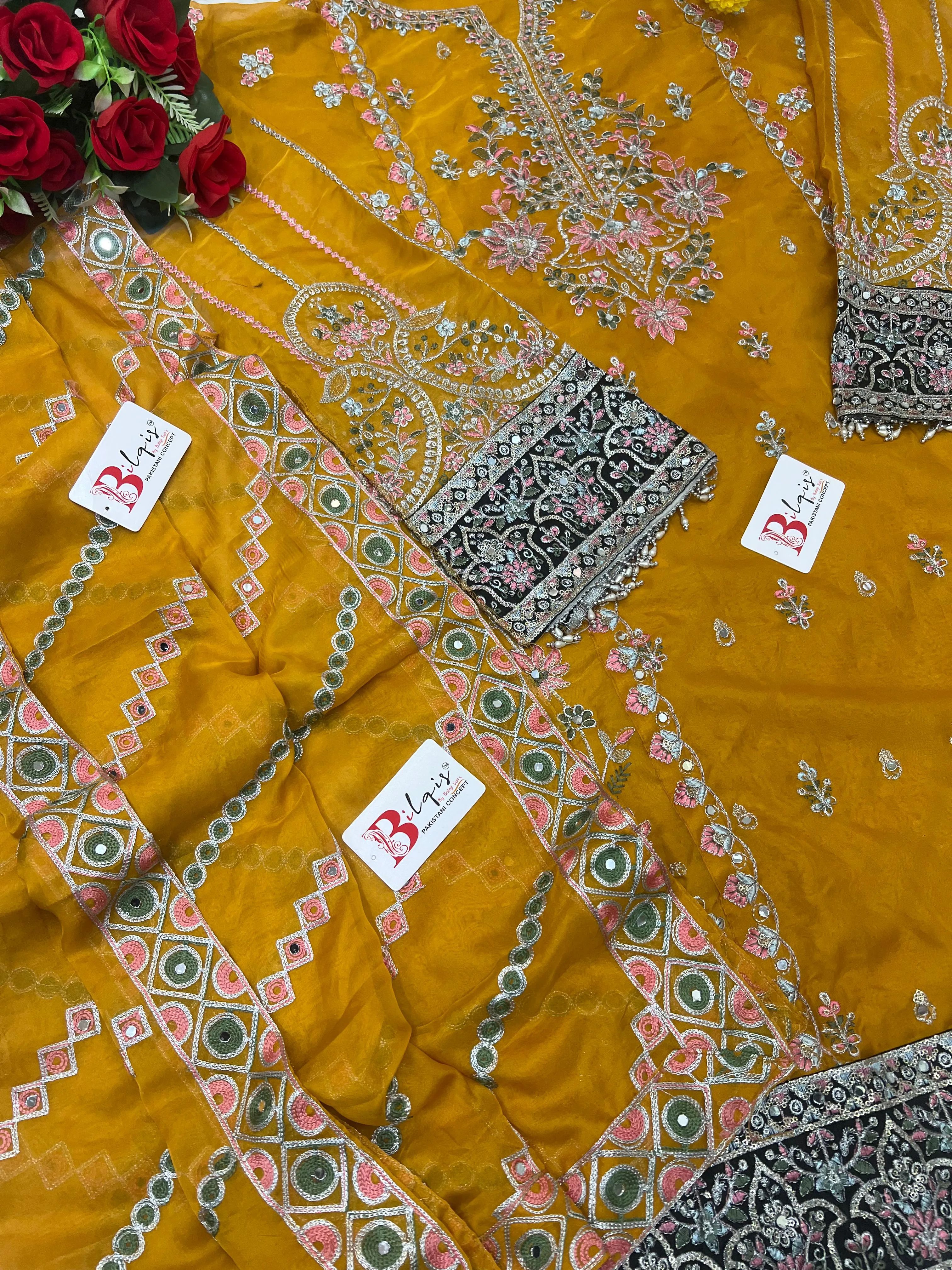 Beautiful Designer Bilqis B 09 A Pakistani Suits
