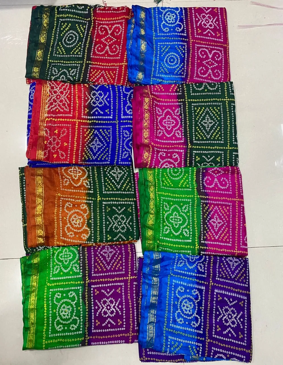 Beautiful Party Wear Bandhani Saree Manjri Vol-2