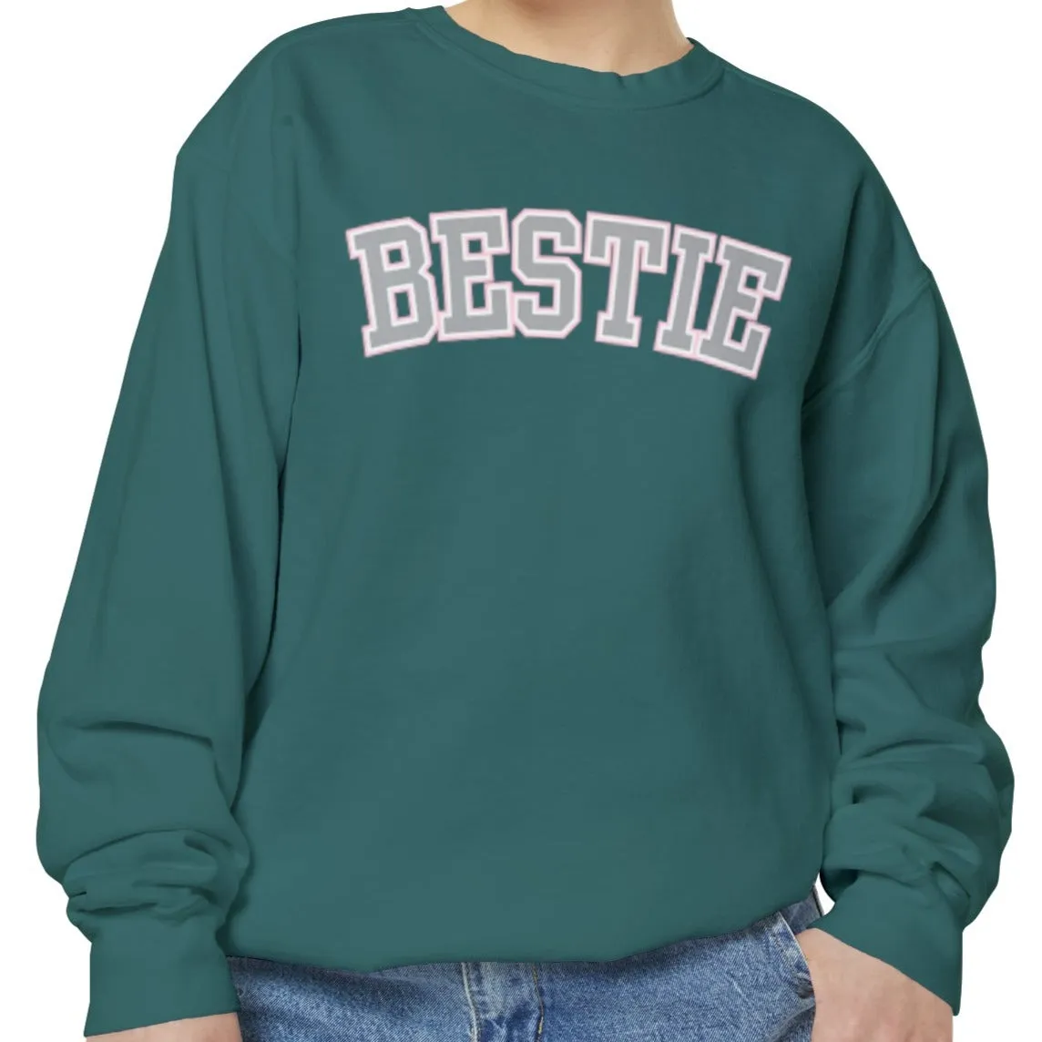 Bestie Bliss Women's Comfort Colors Sweatshirt