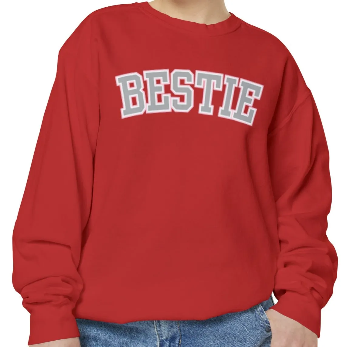 Bestie Bliss Women's Comfort Colors Sweatshirt