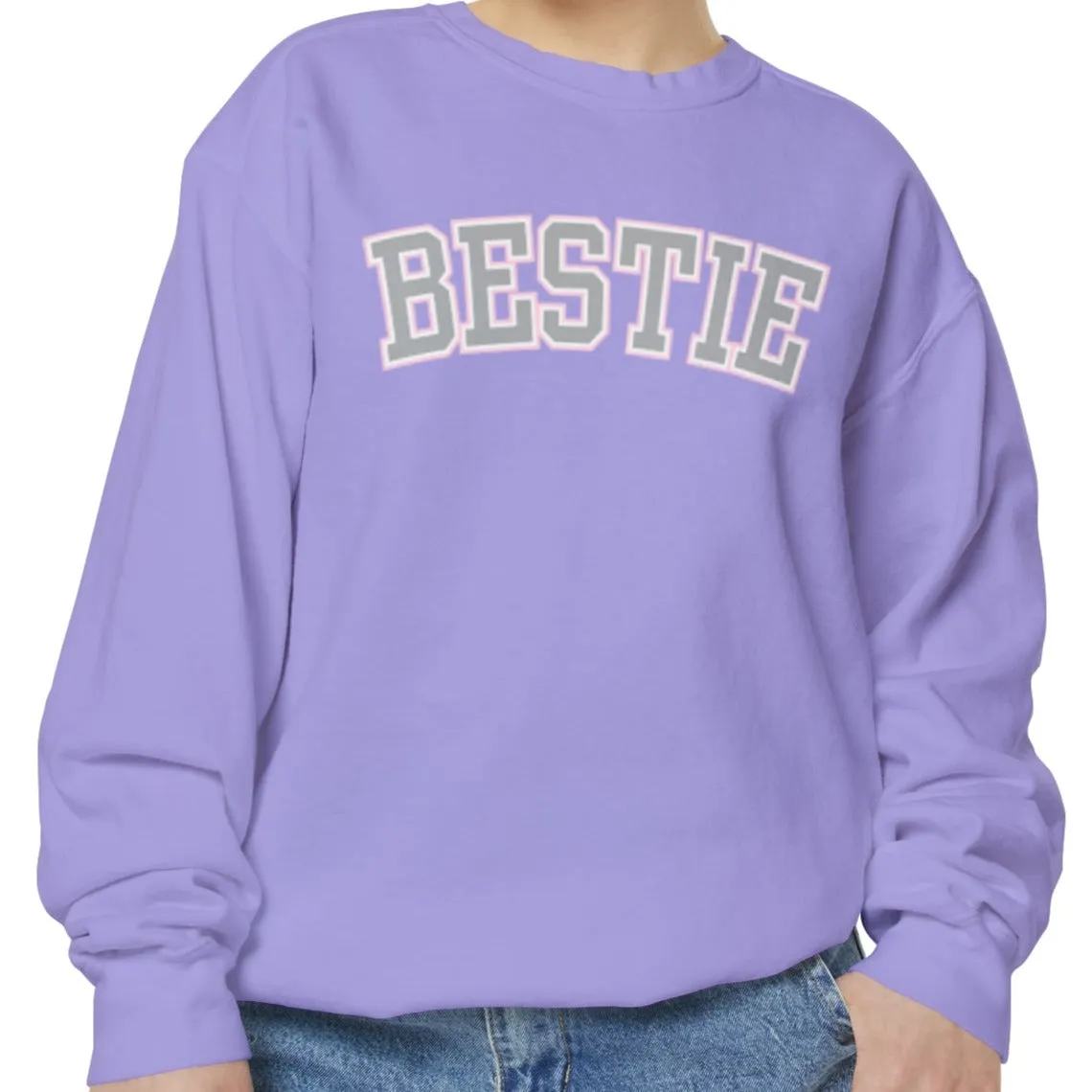 Bestie Bliss Women's Comfort Colors Sweatshirt