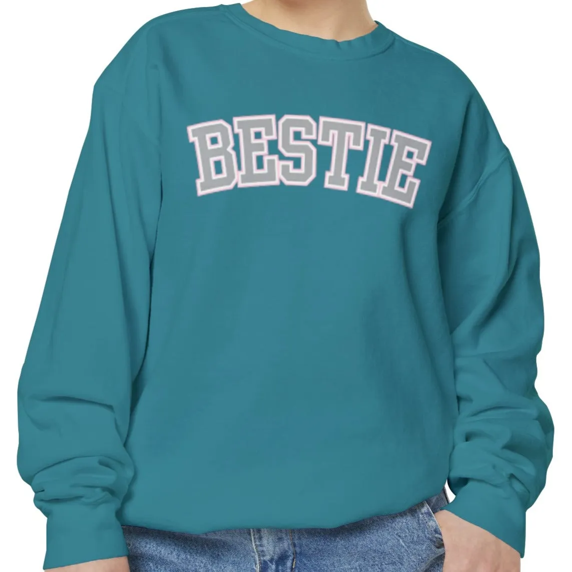 Bestie Bliss Women's Comfort Colors Sweatshirt