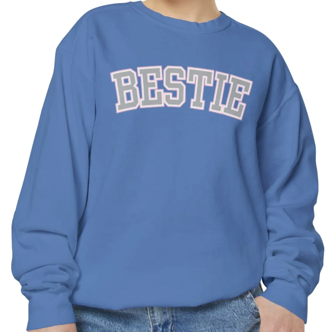 Bestie Bliss Women's Comfort Colors Sweatshirt