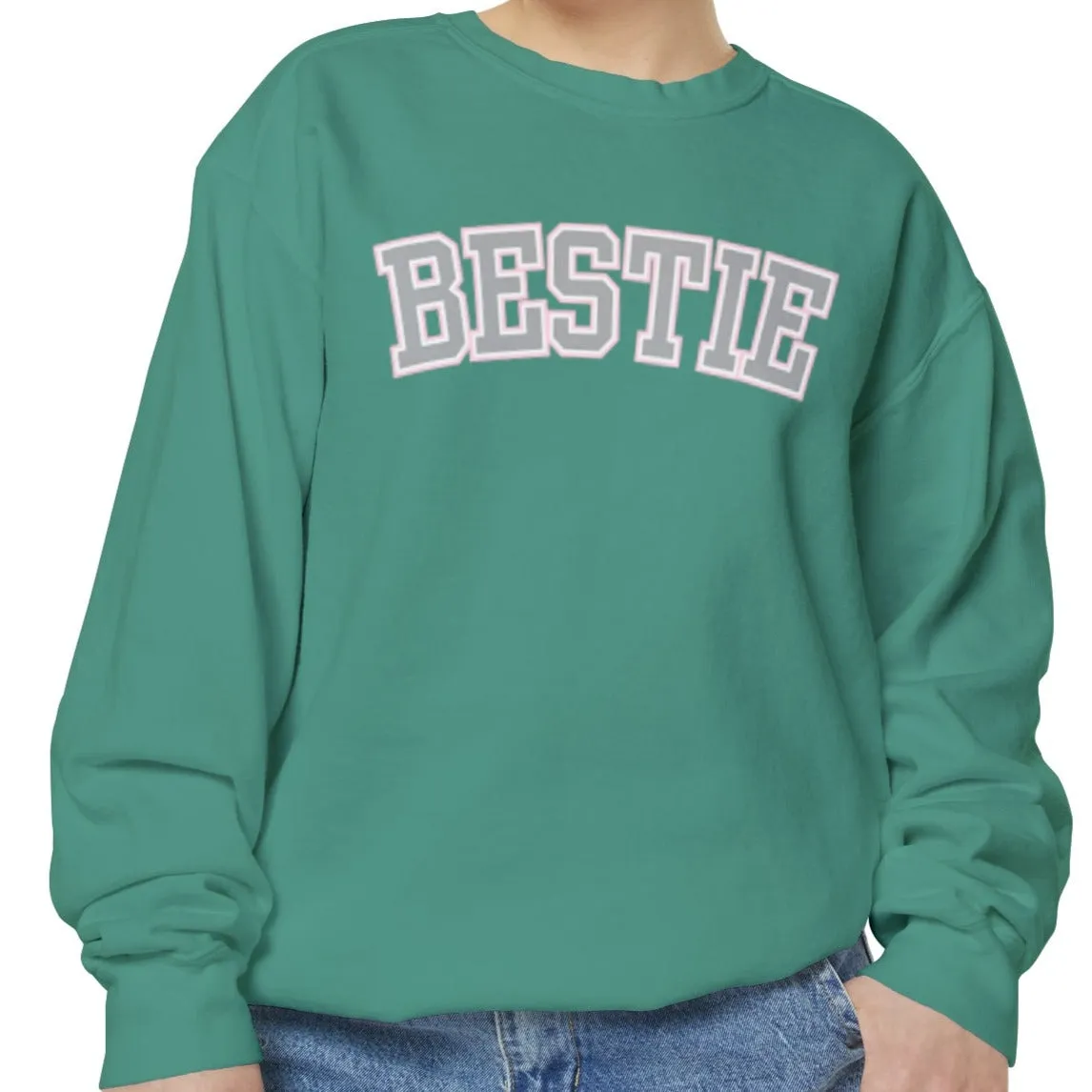 Bestie Bliss Women's Comfort Colors Sweatshirt