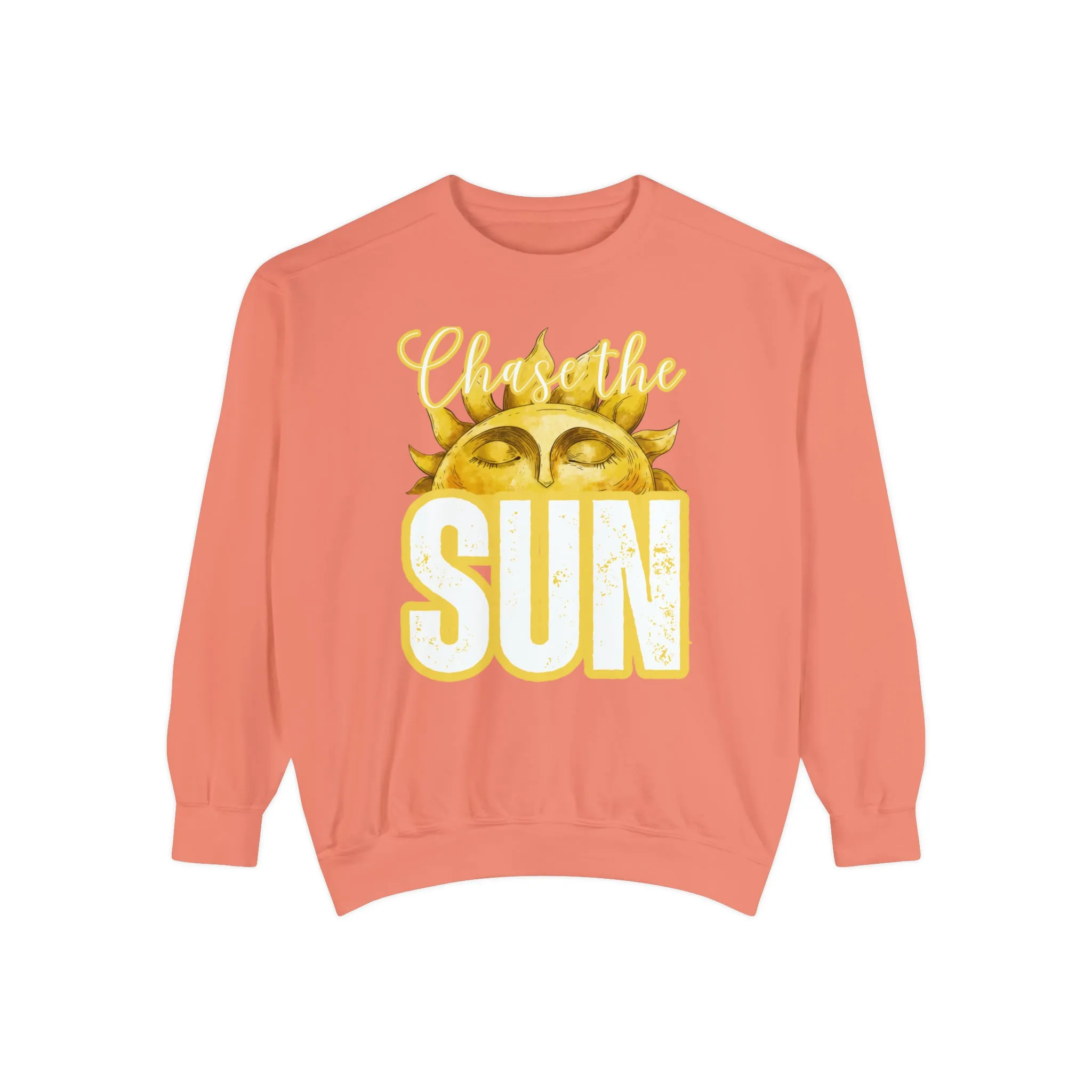 Chase the Sun Women's Comfort Colors Sweatshirt - Cozy and Inspirational
