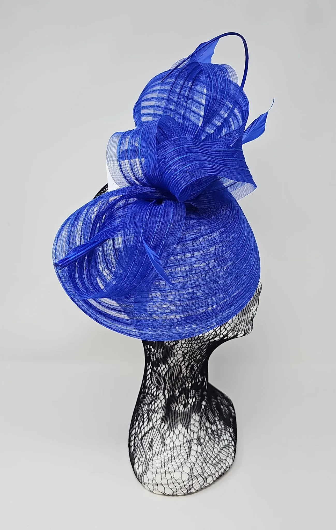 Cobalt Blue Layered Looped Hairband Fascinator