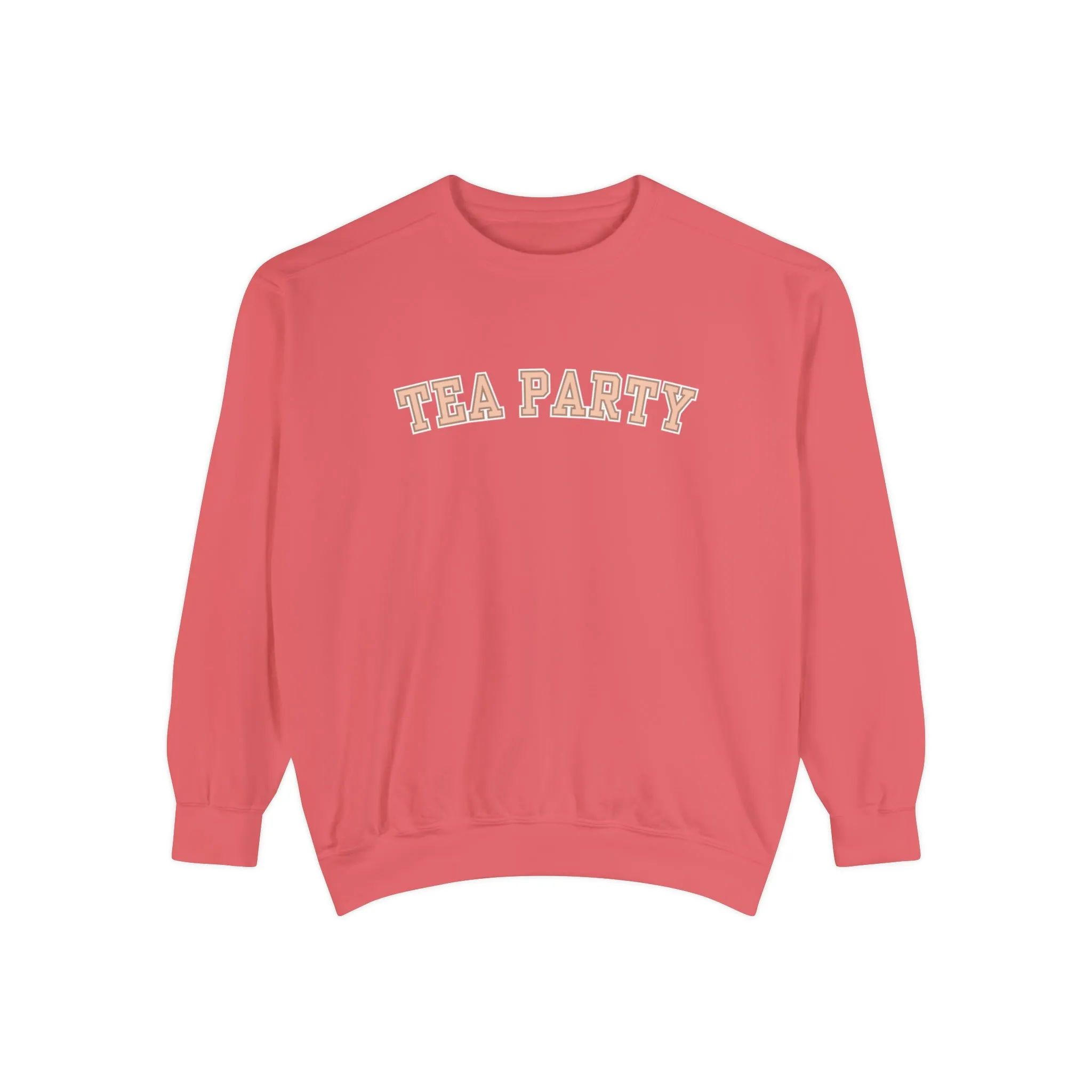 Comfort Colors Women's Tea Party Vibes Sweatshirt: Cozy Gossip Session Attire