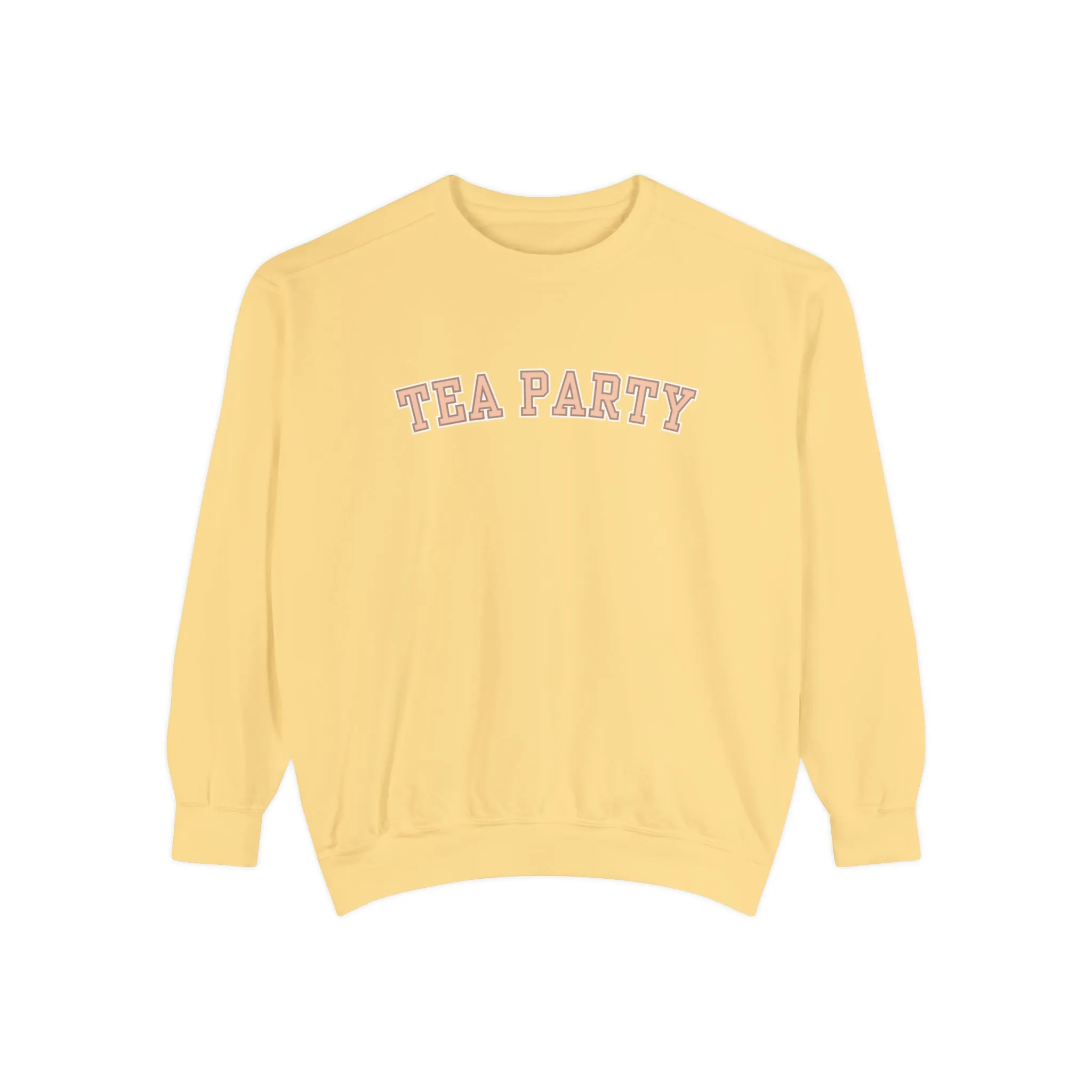 Comfort Colors Women's Tea Party Vibes Sweatshirt: Cozy Gossip Session Attire