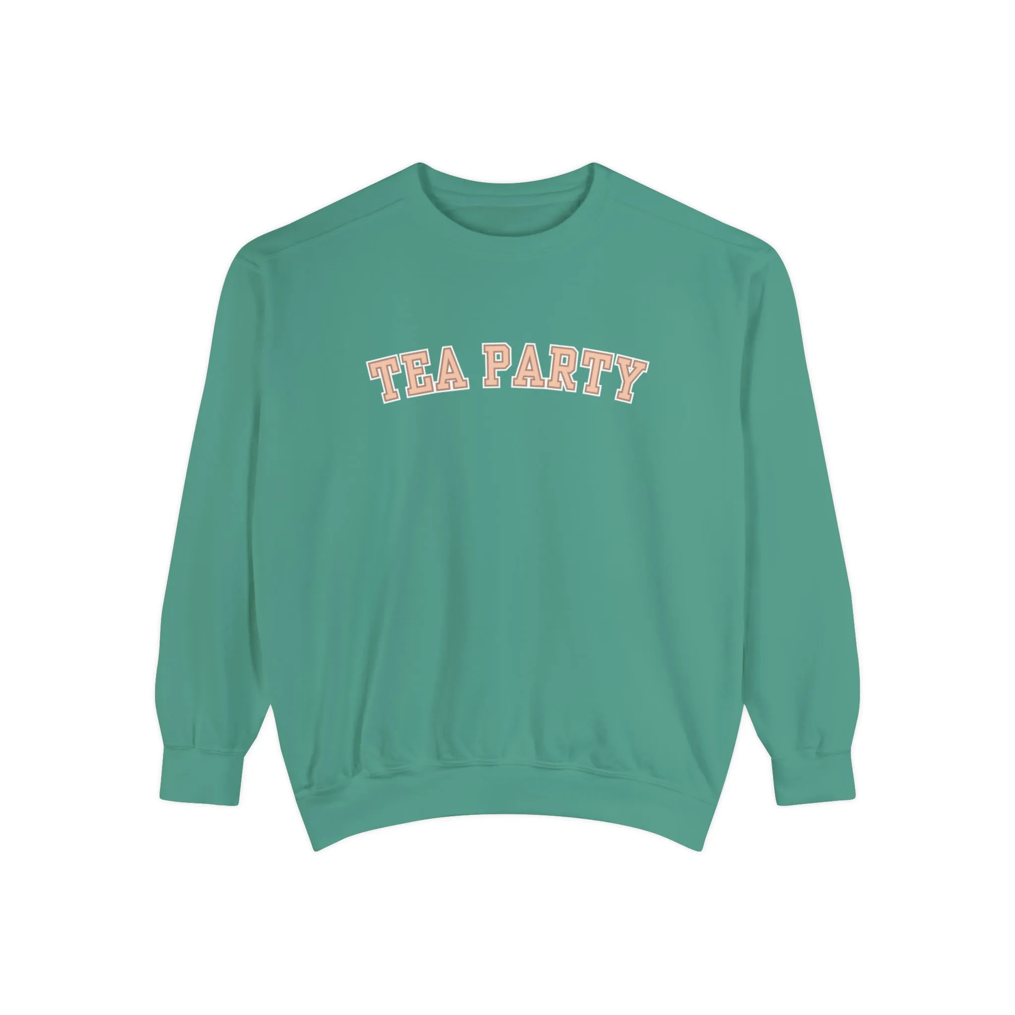Comfort Colors Women's Tea Party Vibes Sweatshirt: Cozy Gossip Session Attire