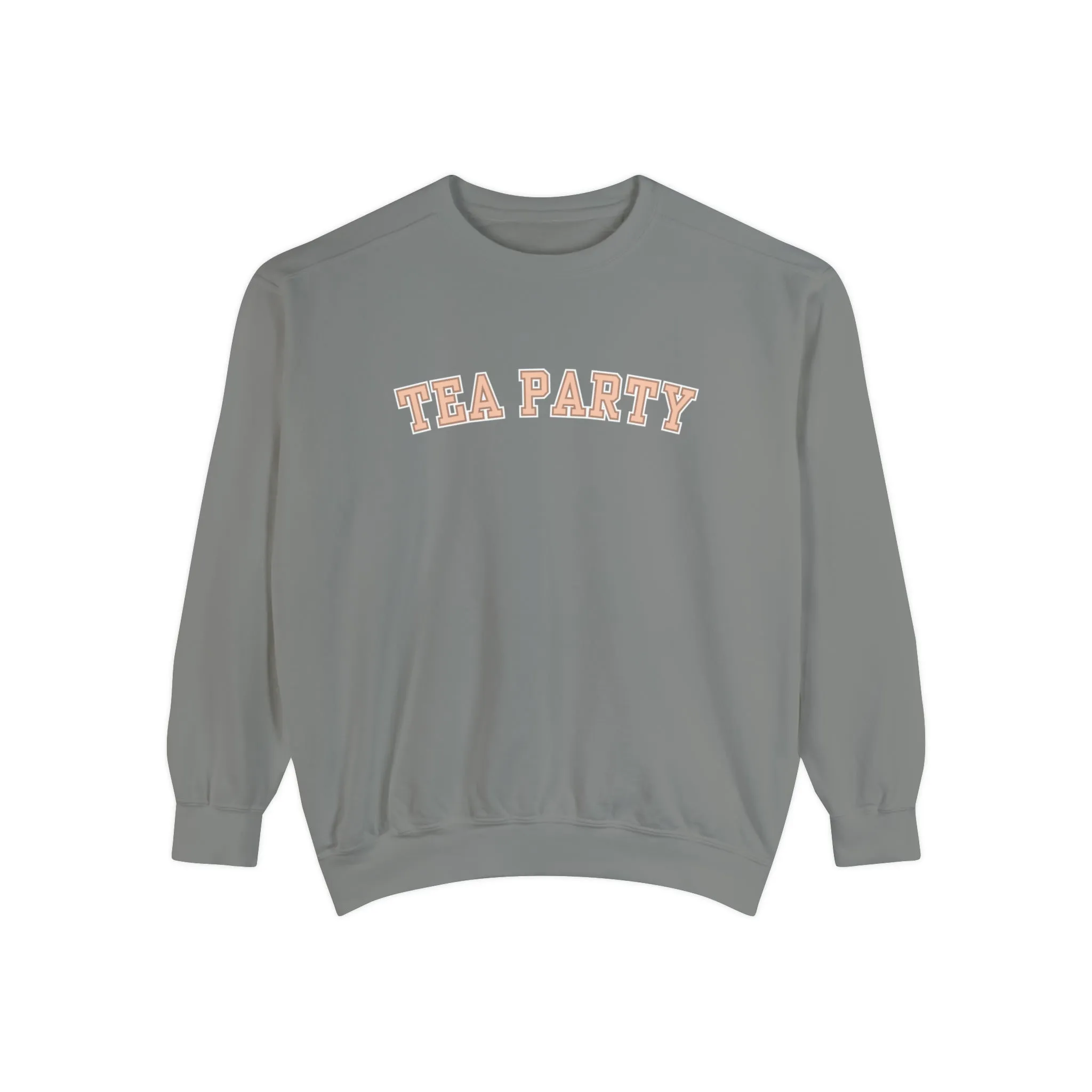 Comfort Colors Women's Tea Party Vibes Sweatshirt: Cozy Gossip Session Attire
