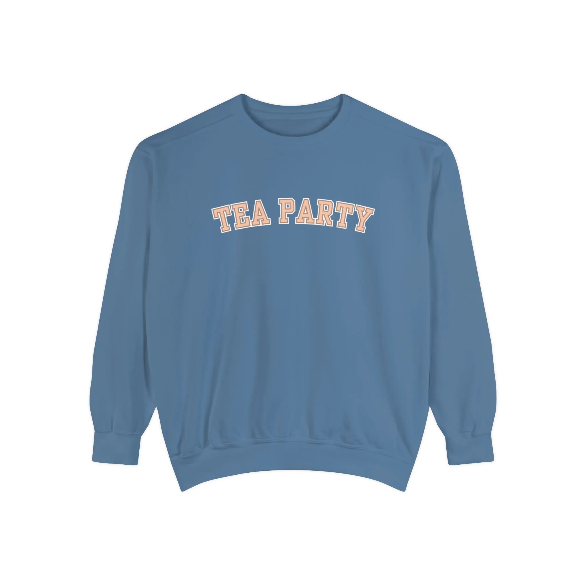 Comfort Colors Women's Tea Party Vibes Sweatshirt: Cozy Gossip Session Attire