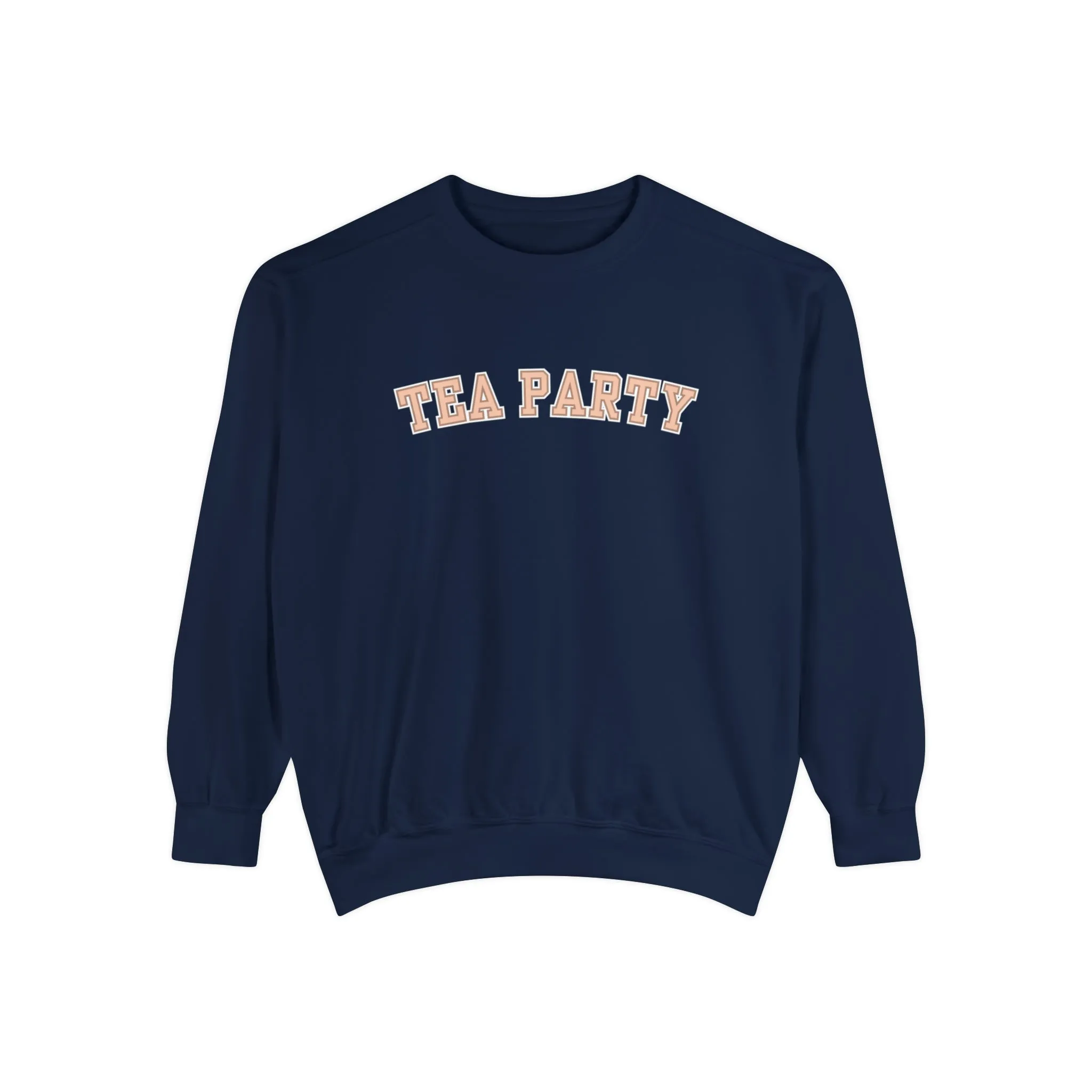 Comfort Colors Women's Tea Party Vibes Sweatshirt: Cozy Gossip Session Attire