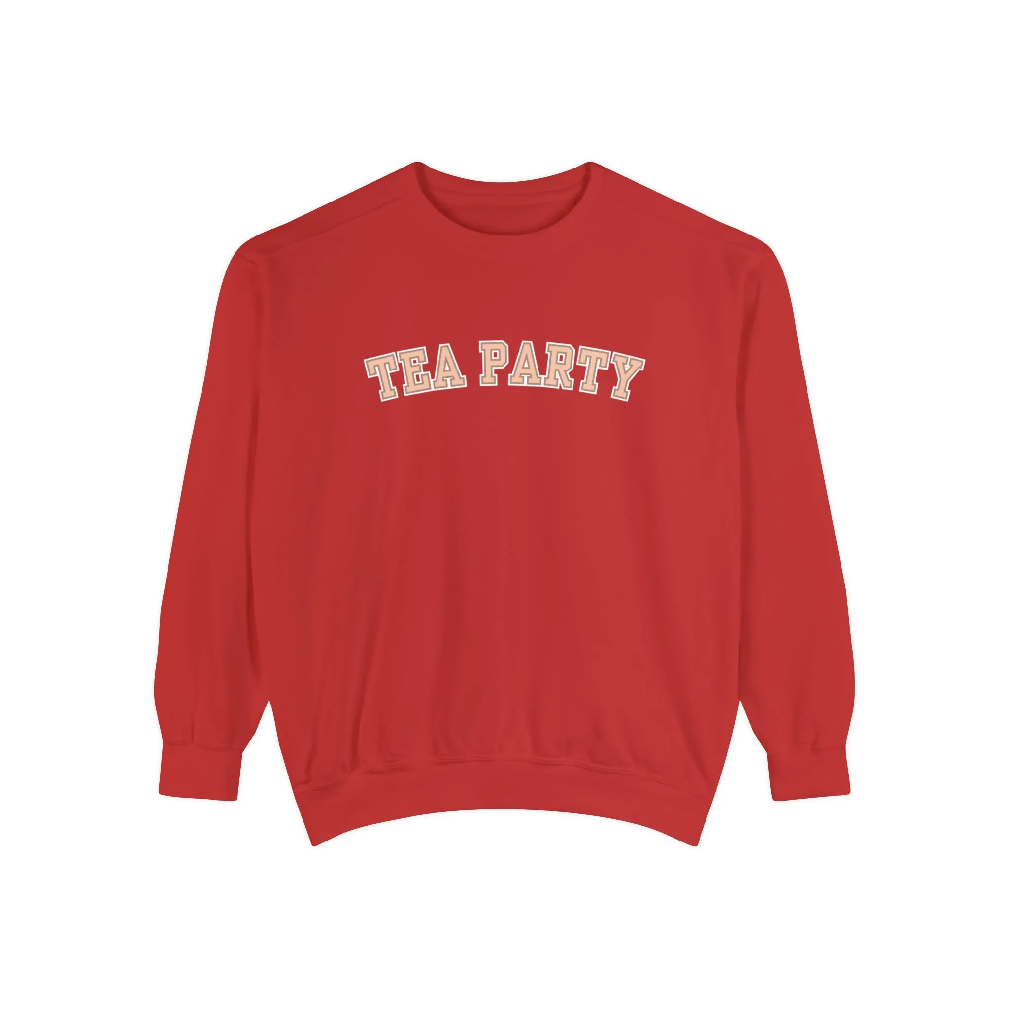 Comfort Colors Women's Tea Party Vibes Sweatshirt: Cozy Gossip Session Attire