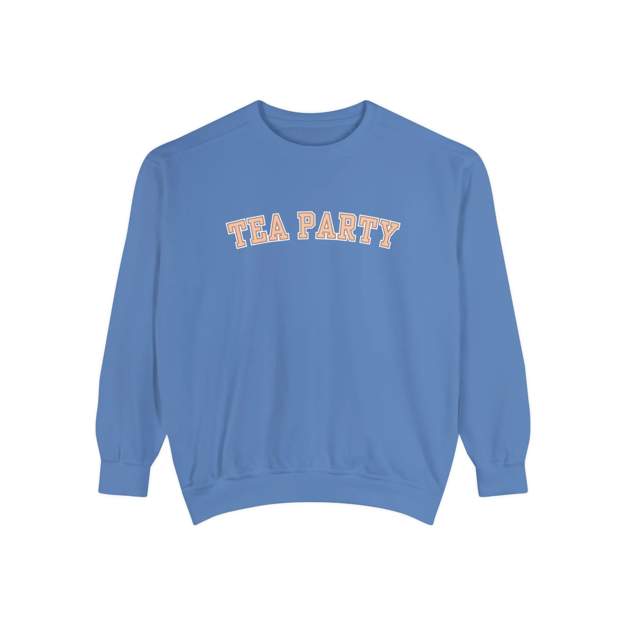 Comfort Colors Women's Tea Party Vibes Sweatshirt: Cozy Gossip Session Attire