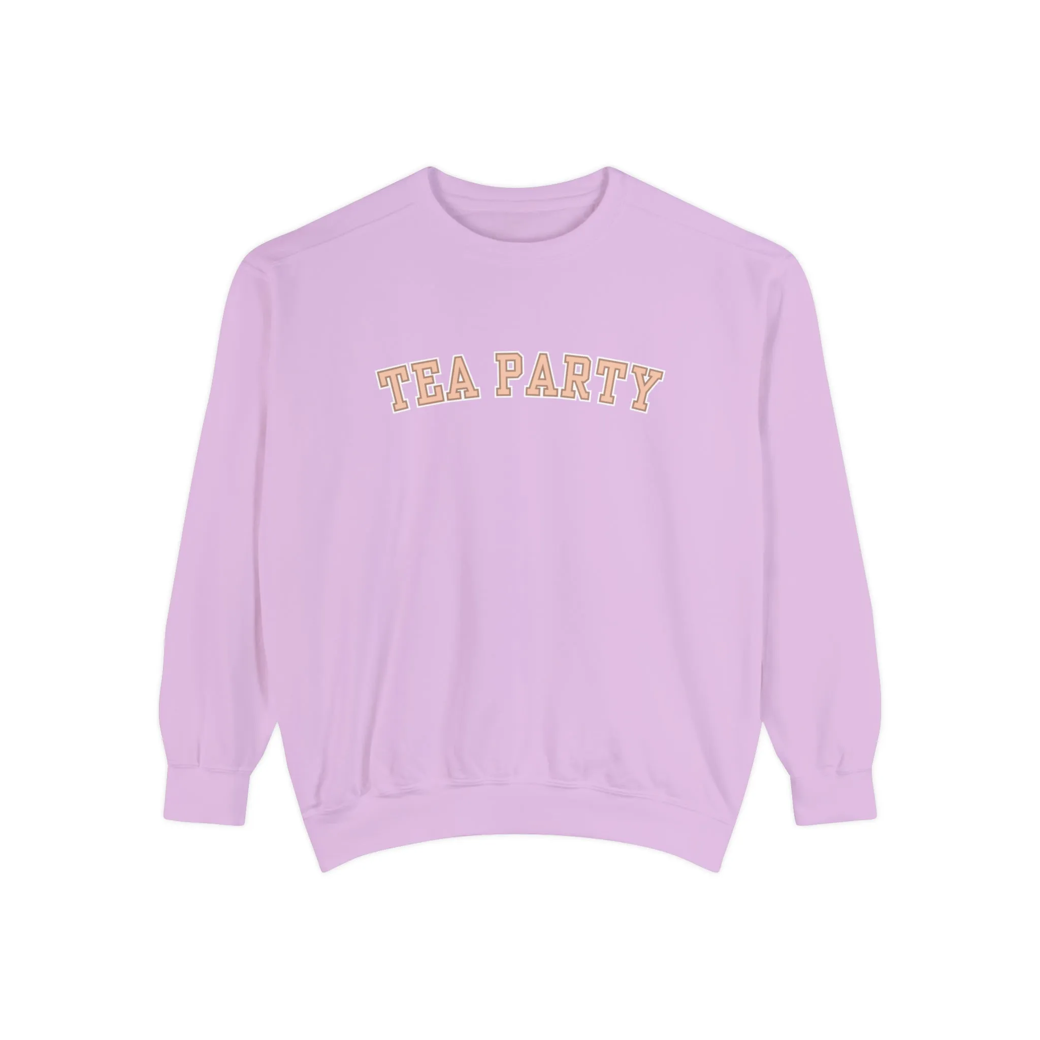 Comfort Colors Women's Tea Party Vibes Sweatshirt: Cozy Gossip Session Attire