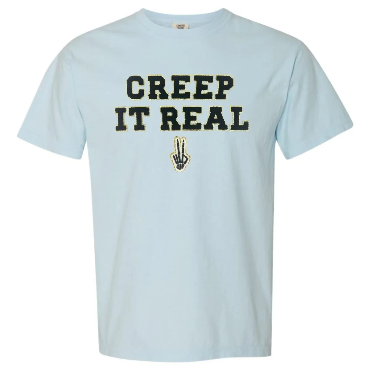 'Creep It Real' Letter Patch T-Shirt