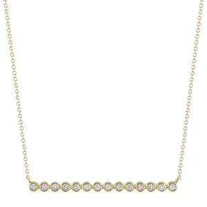 Diamond Bezel Bar Necklace