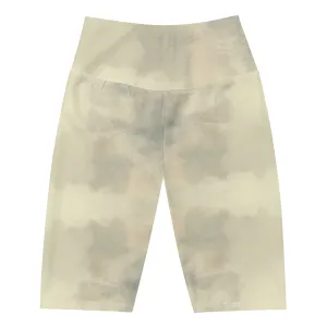 Elegant Ivory Biker Shorts