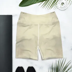 Elegant Ivory Yoga Shorts