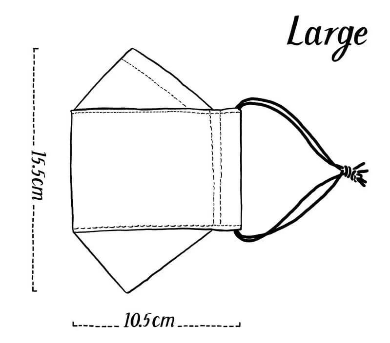 Face Mask - Warm triangles