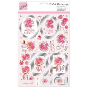 Foiled Decoupage - Tea for Two (ANT 169959)