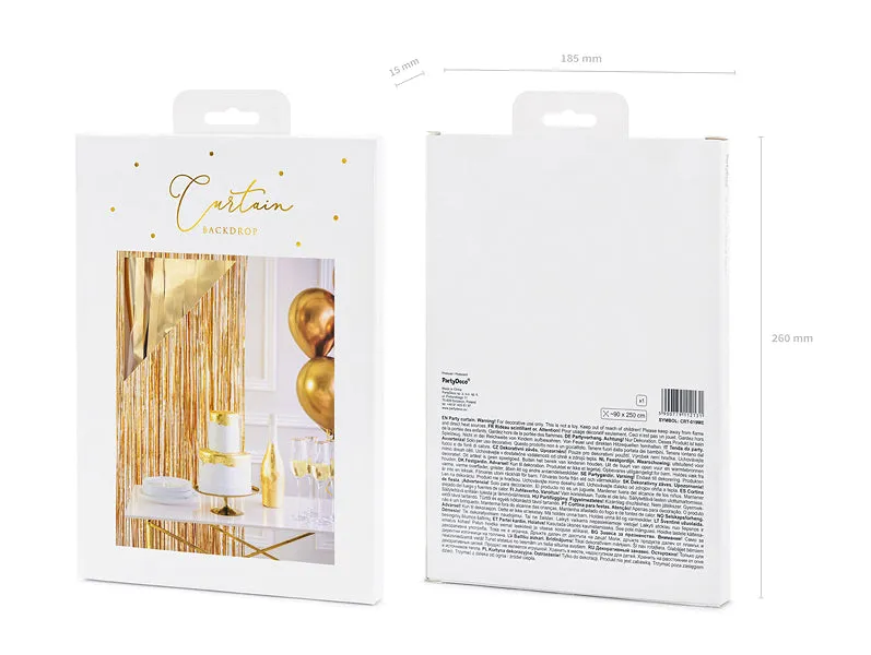 Gold Fringe Curtain