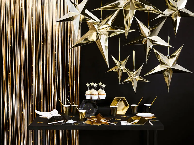 Gold Fringe Curtain