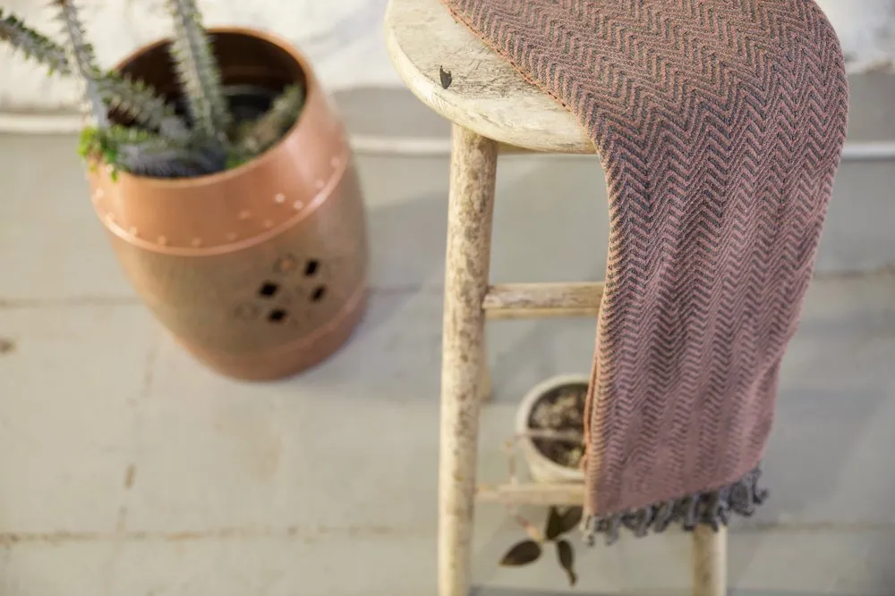 Handwoven Sabah Pestemal Towel in Brass (soft)