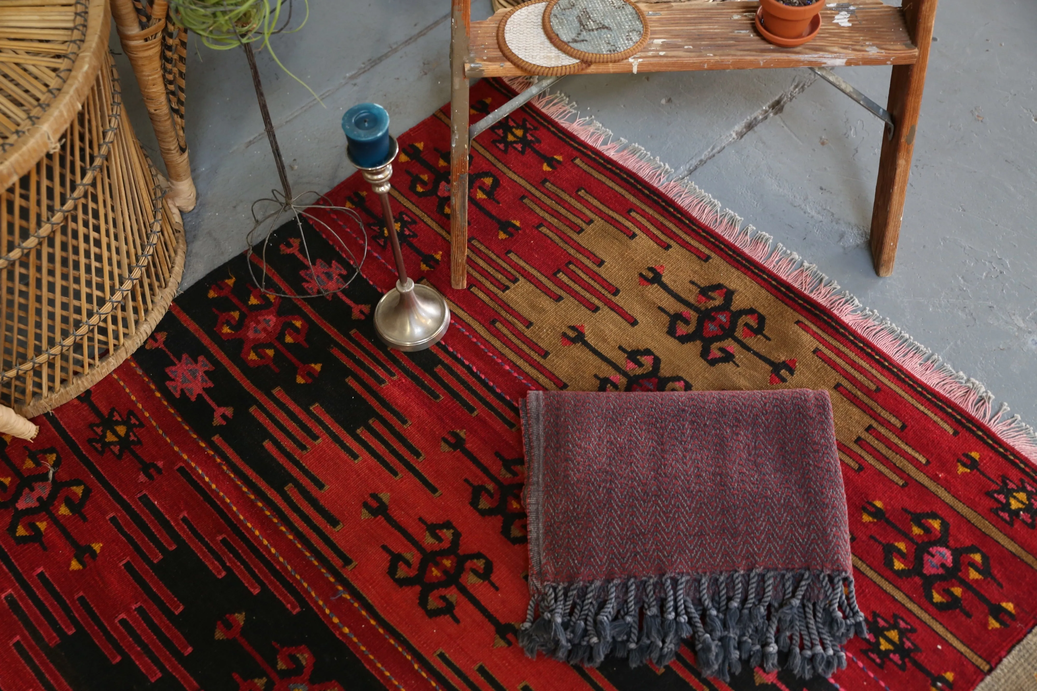 Handwoven Sabah Pestemal Towel in Red(soft)