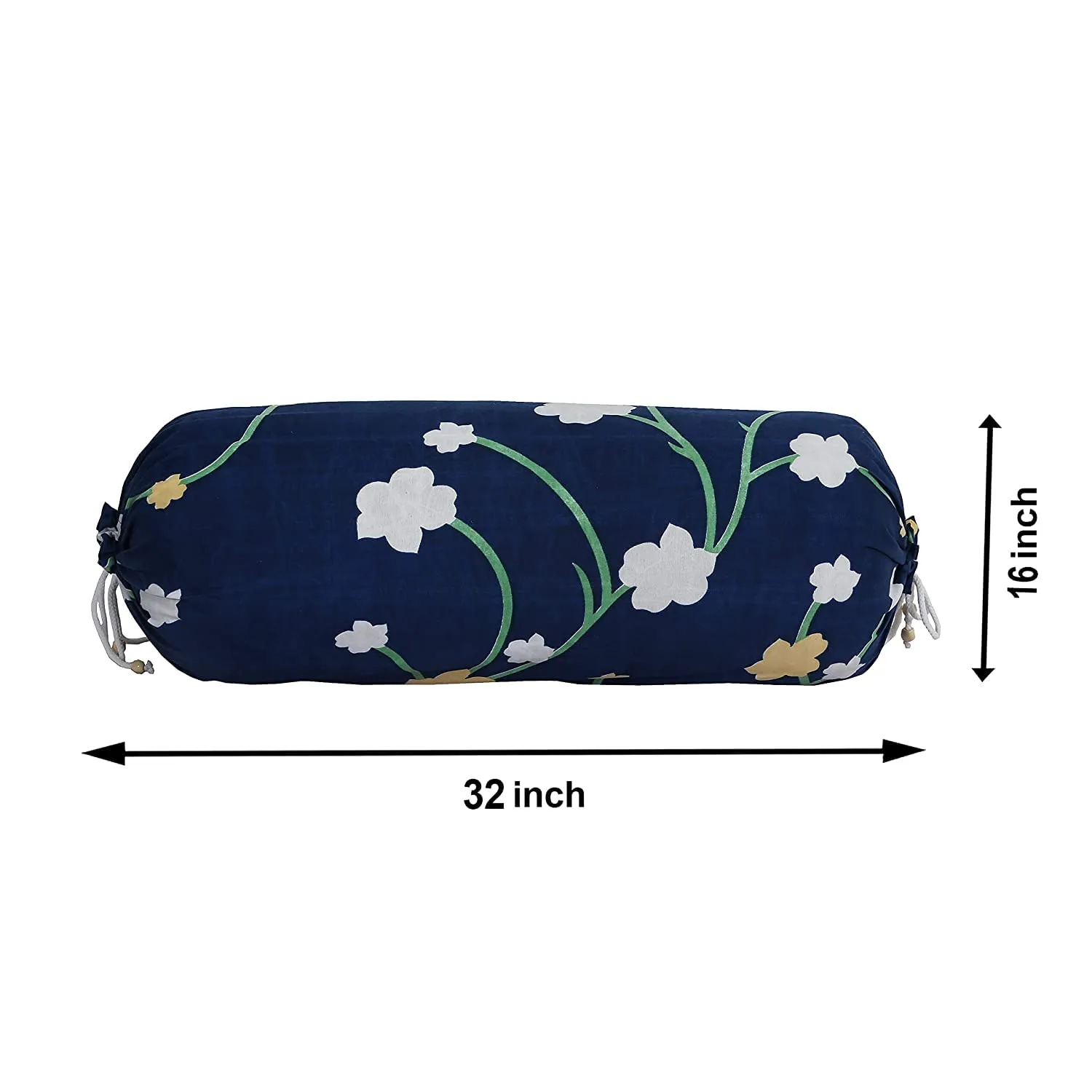 Heart Home Bolster Cover|Soft Cotton Bolster Cover Set|Diwan Round Bolster Pillow Covers|Luxurious Lattice Print Roll Masand Cover|16x32 Inch|Pack of 6 (Red)