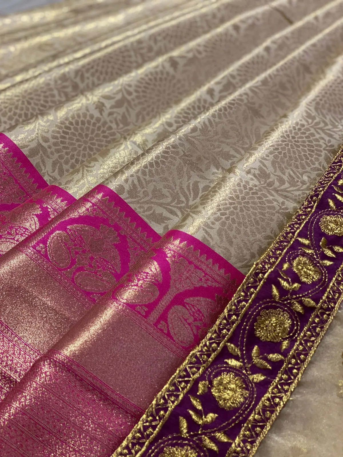 KANJIVARAM PURE SILK HALF SAREE VOL-01