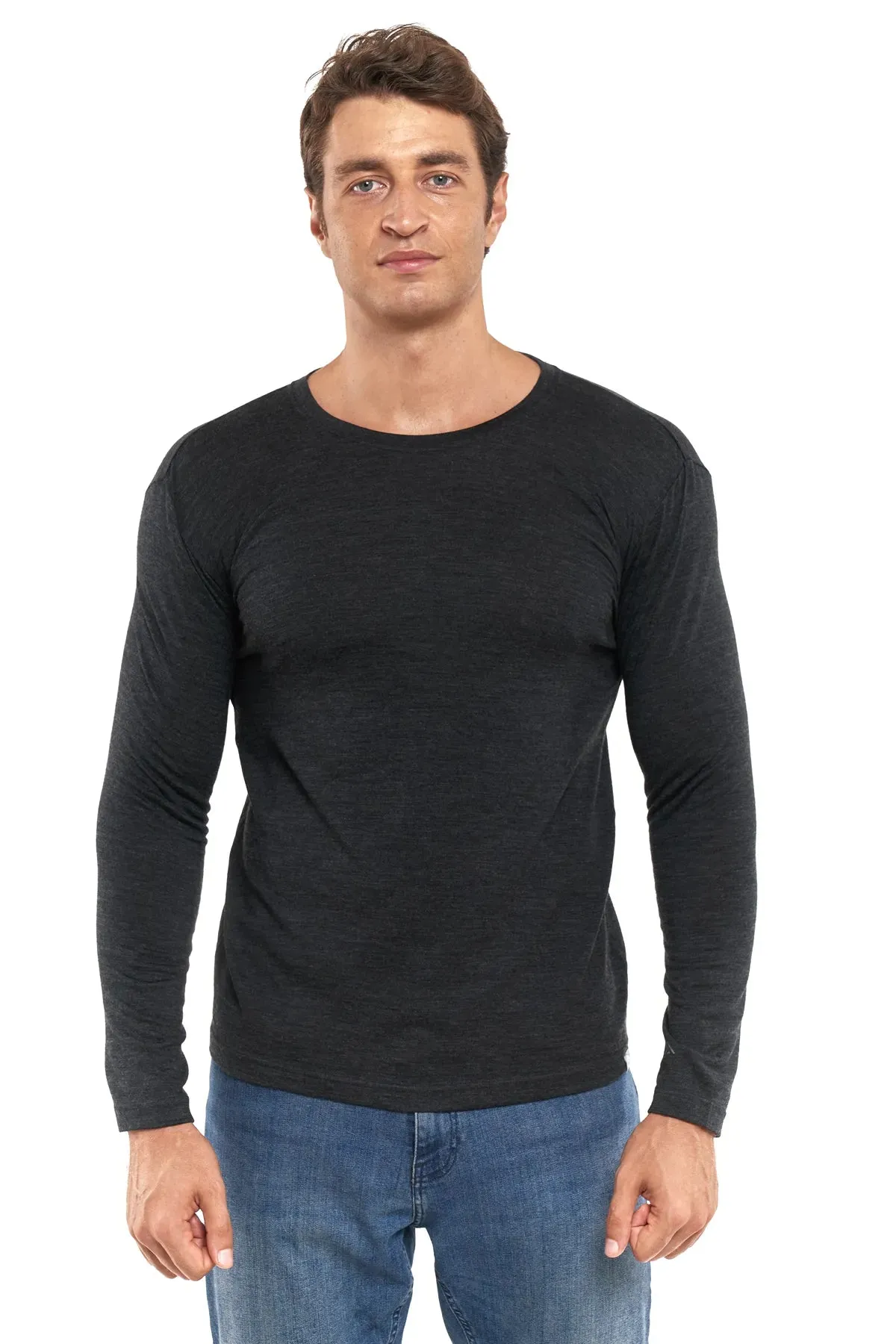 Men's Merino Long Sleeve 170 Charcoal