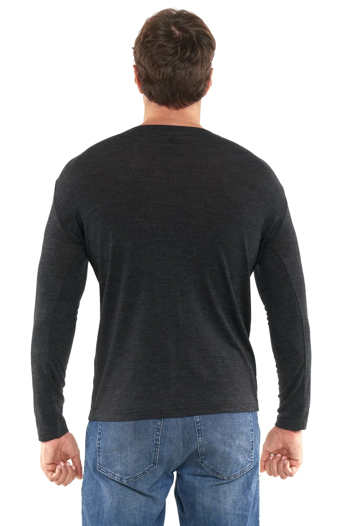 Men's Merino Long Sleeve 170 Charcoal