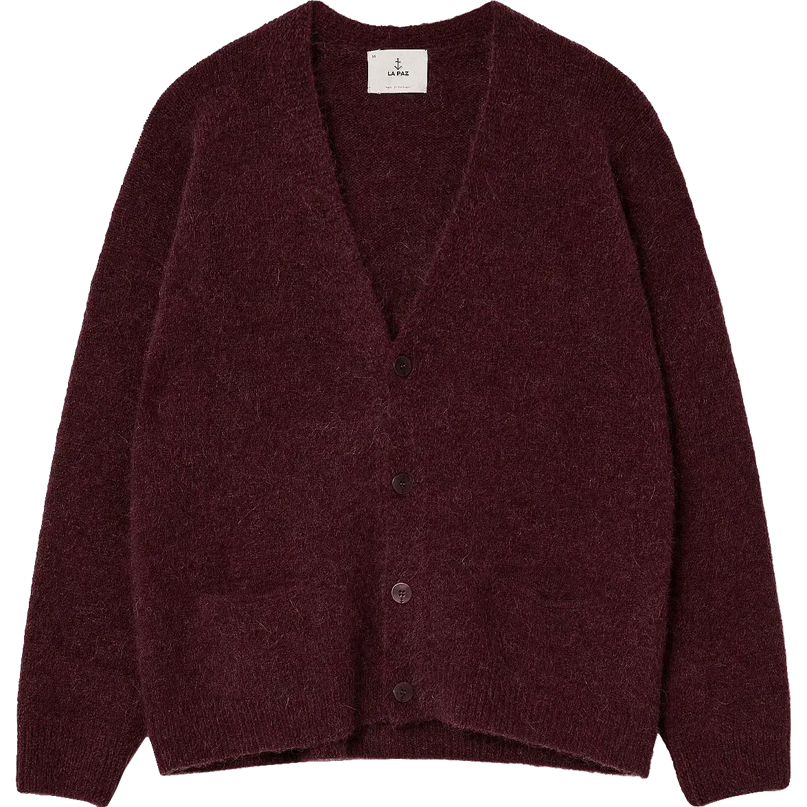 Queiroz Mixed Yarn Cardigan - Marsala