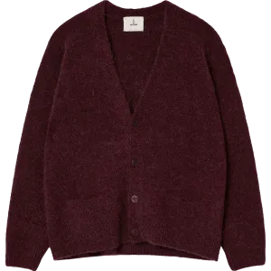 Queiroz Mixed Yarn Cardigan - Marsala