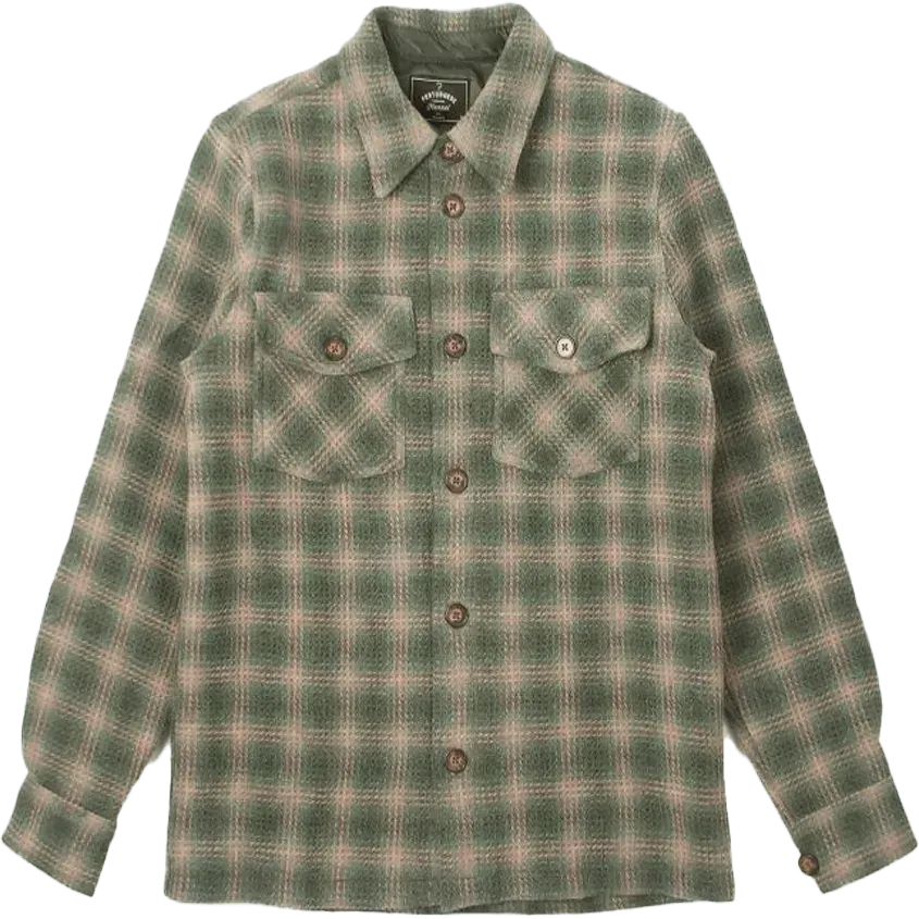 Waffle Overshirt - Green